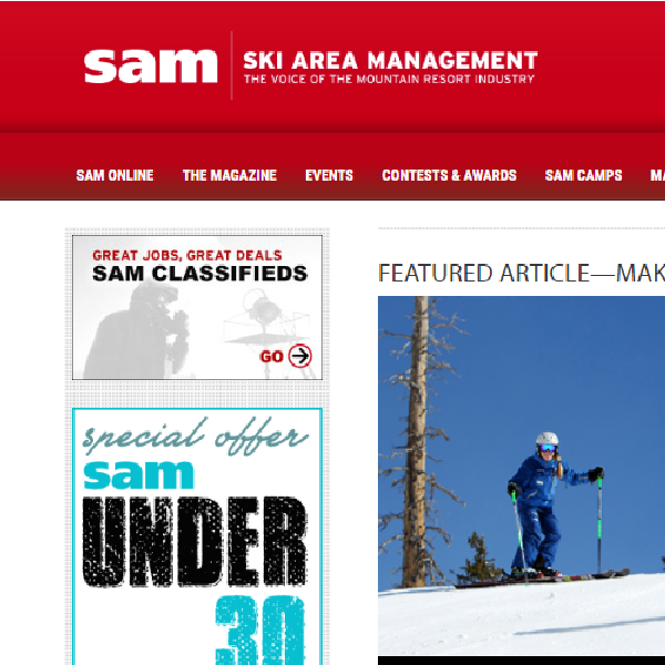 Ski Area Management Magazine (SAM)